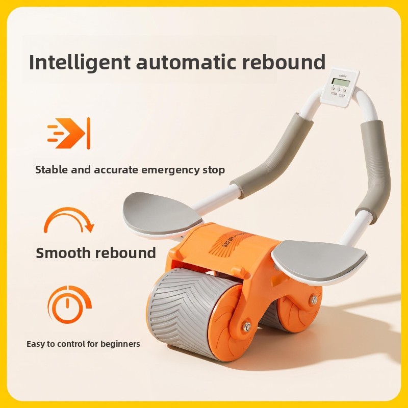 Ab Roller Wheel With Elbow Support - 팔꿈치 지지대, 자동 반동 기능, 이중