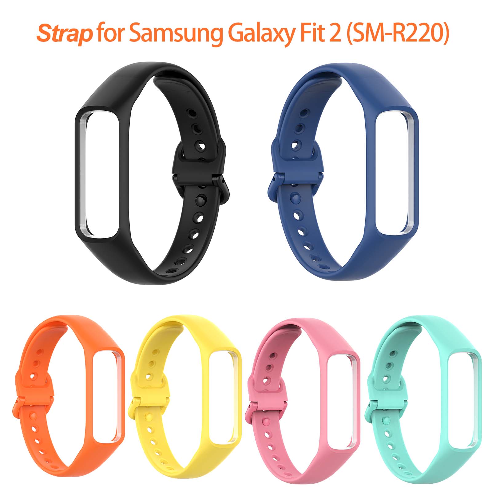 Resistance Bands Set With Handles - 삼성 갤럭시 핏 2(R220)용 • 밴드