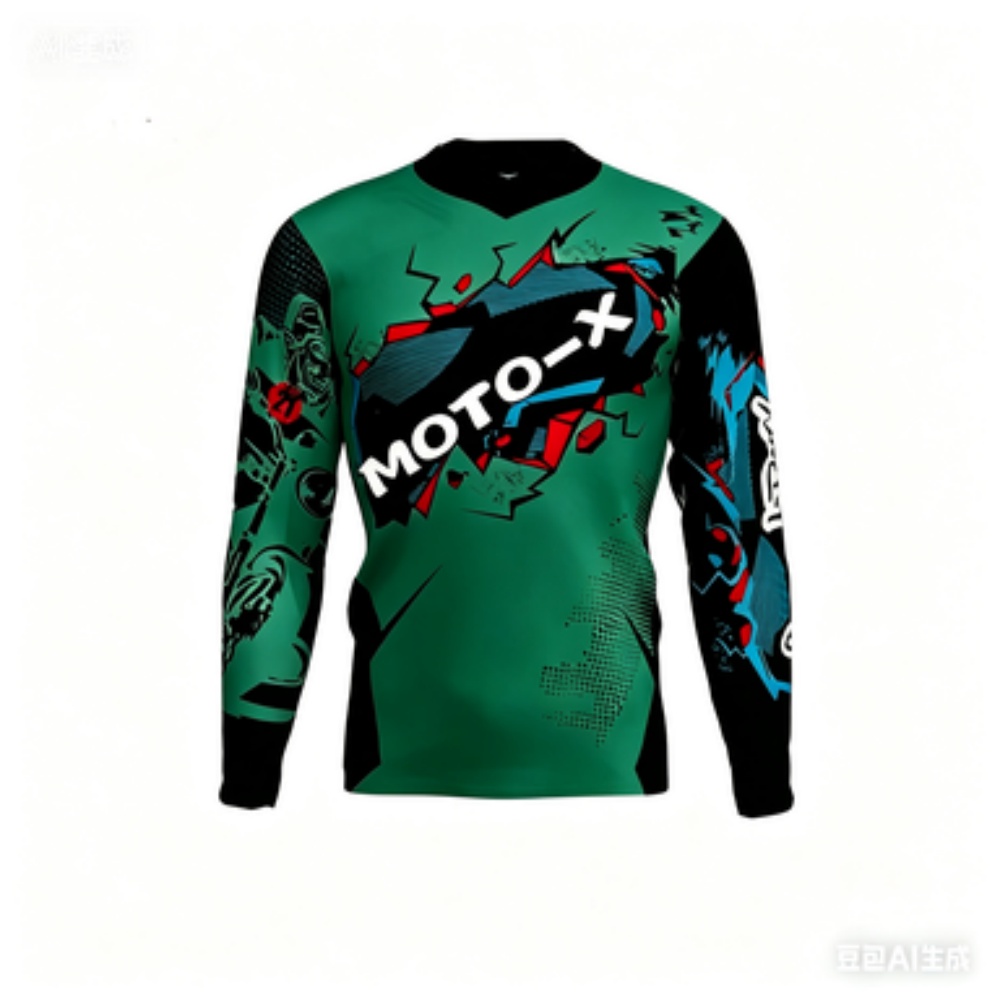 MOTO-X 테마의 긴팔 스포츠 상의 통기성이 좋고 편 - Cycling 리뷰 및 가격
