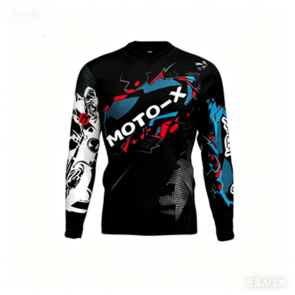 MOTO-X 테마의 긴팔 스포츠 상의 통기성이 좋고 편 - Cycling 리뷰 및 가격