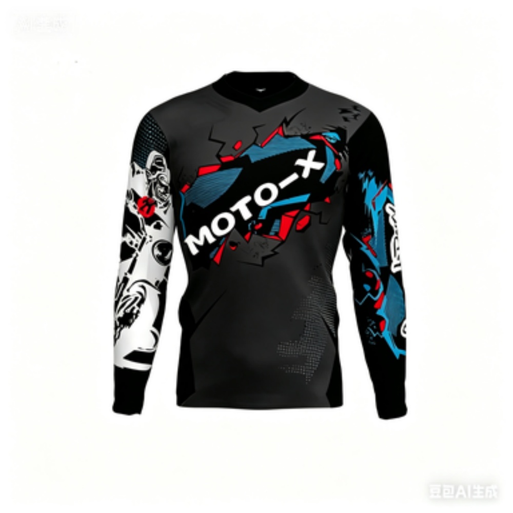 MOTO-X 테마의 긴팔 스포츠 상의 통기성이 좋고 편 - Cycling 리뷰 및 가격