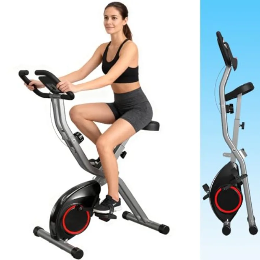 좁은 공간에 적합한 접이식 운동 자전거: 스틸 프레임, - Exercise Bike Magnetic Resistance 리뷰 및 가격
