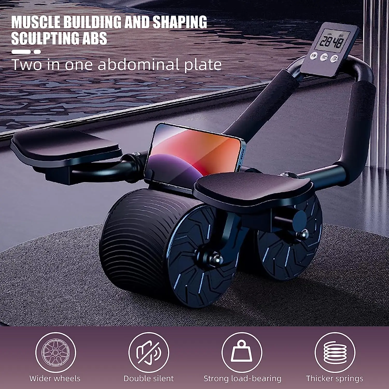 팔꿈치 지지대가 있는 자동 반동 기능의 복근 운동 휠, - Ab Roller Wheel With Elbow Support 리뷰 및 가격