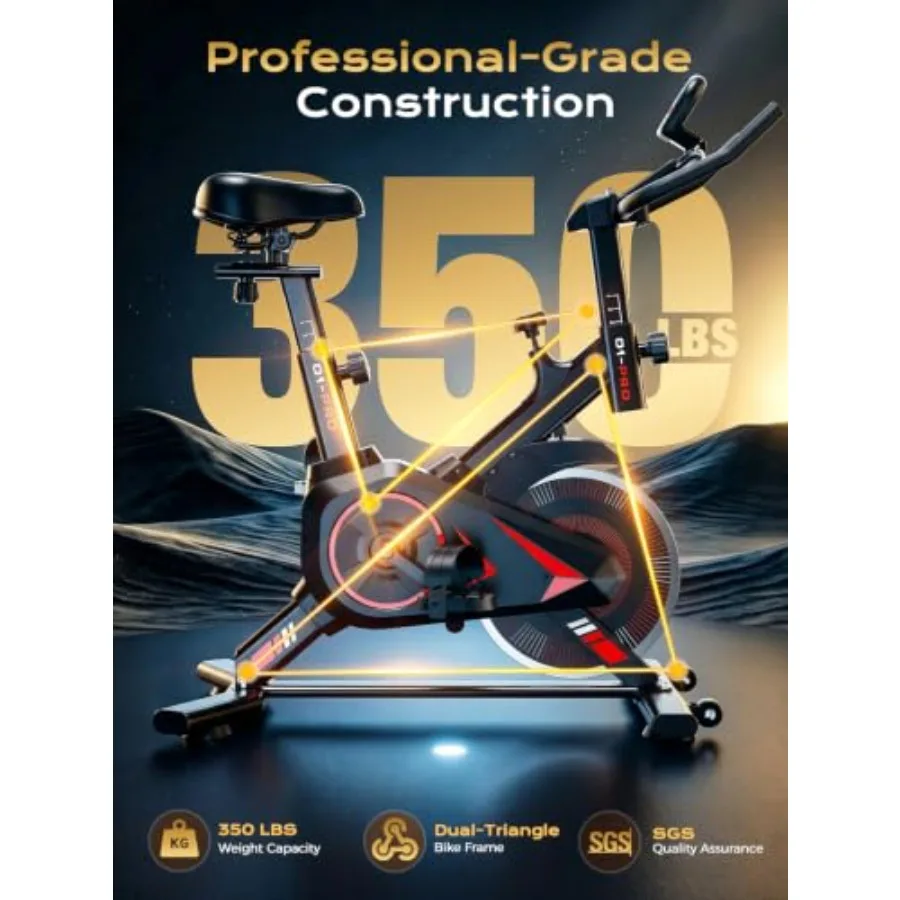 350파운드까지 지탱할 수 있는 용량, 스틸 프레임,  - Exercise Bike Magnetic Resistance 리뷰 및 가격