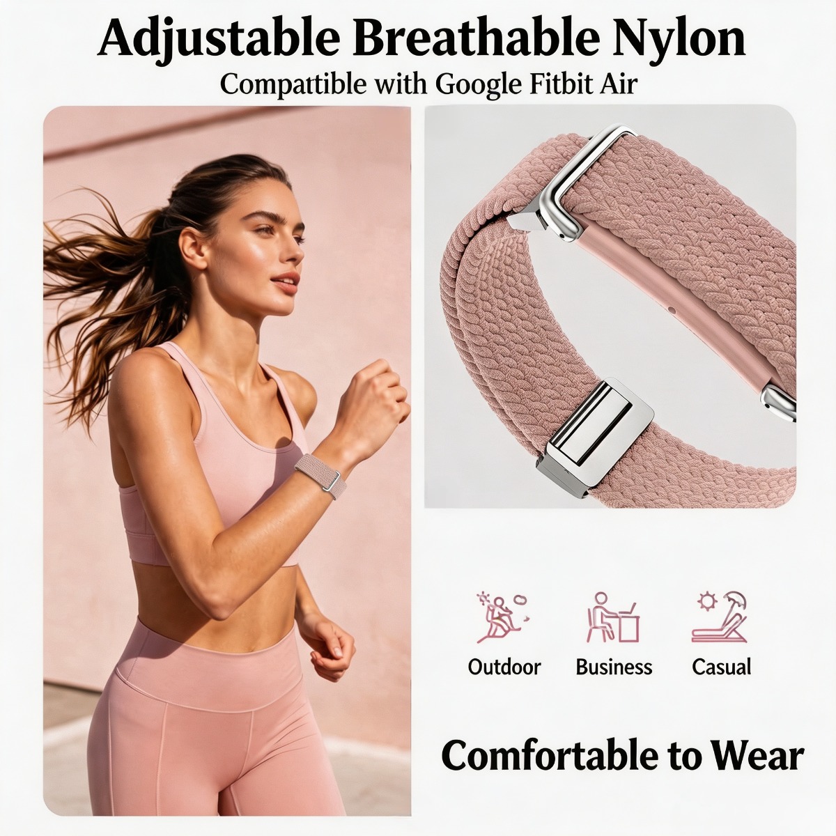 구글 핏빗 에어용 나일론 자석 손목 밴드 및 팔 밴드, - Resistance Bands Set With Handles 리뷰 및 가격